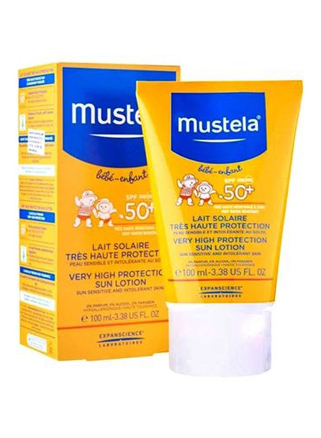 Mustela - Baby Very High Protection Sun Lotion, SPF50+ - 100 ml - Image 1
