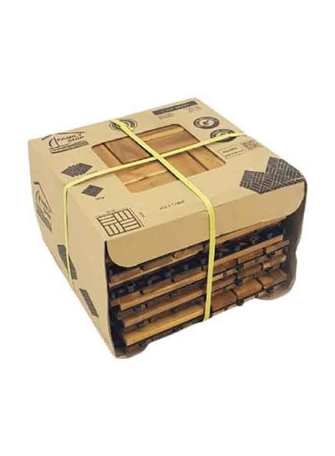 Family Ship - 12-Piece Wood Flooring Tiles Light Brown 30x30x2cm - Image 1