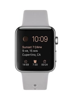 HuHa Silicone Replacement Strap Watchband For Apple Watch Series 7/6/SE/5/4/3/2/1 41/40/38mm Lavender Purple  - Image 2