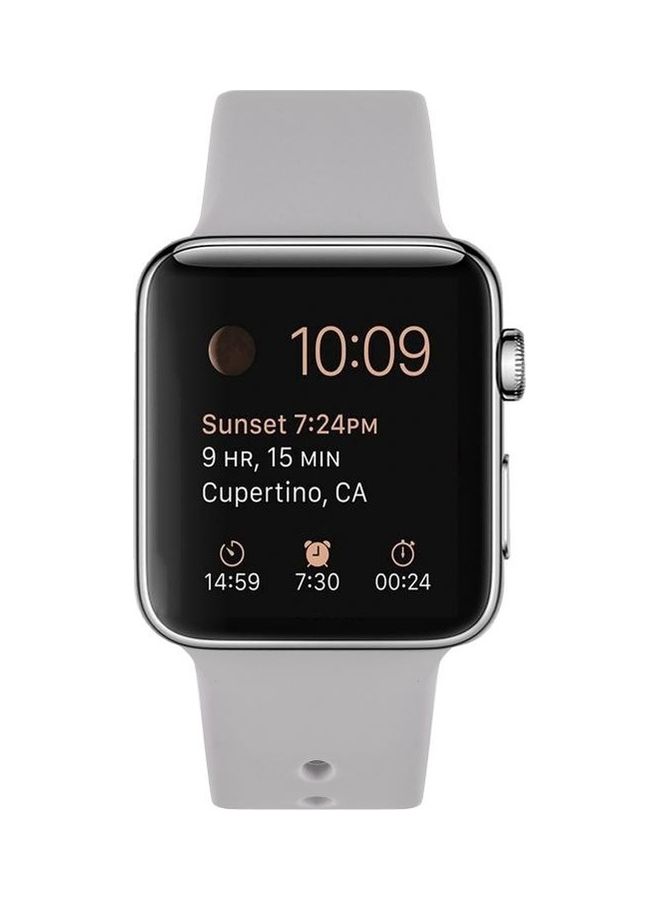 HuHa Silicone Replacement Strap Watchband For Apple Watch Series 7/6/SE/5/4/3/2/1 41/40/38mm Lavender Purple  - Image 2
