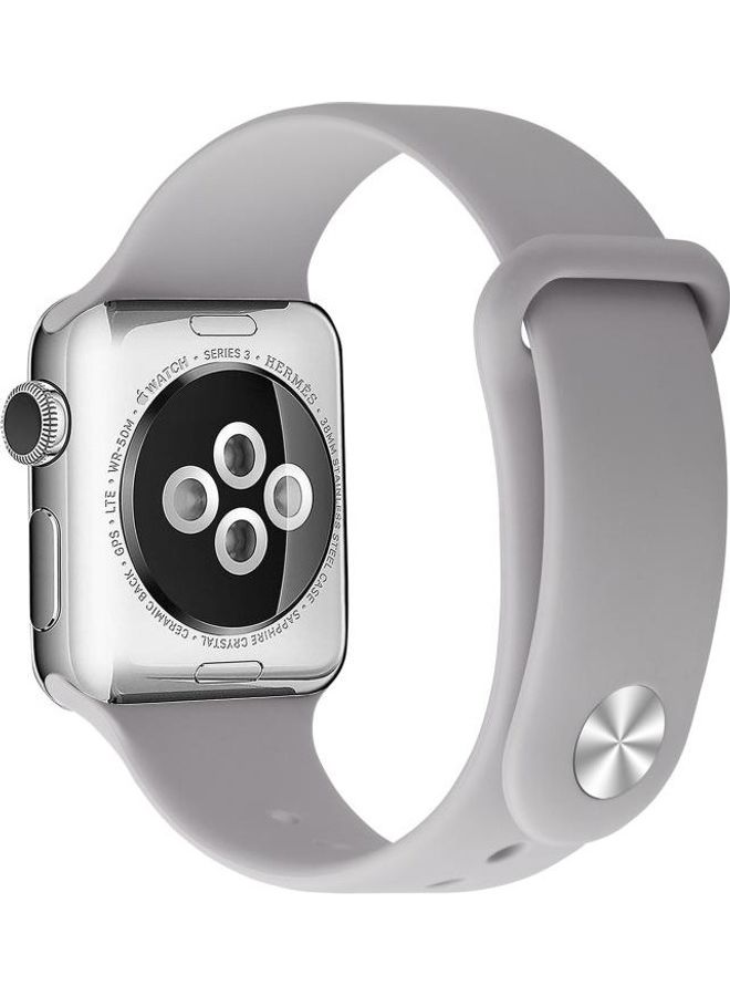 HuHa Silicone Replacement Strap Watchband For Apple Watch Series 7/6/SE/5/4/3/2/1 41/40/38mm Lavender Purple  - Image 4