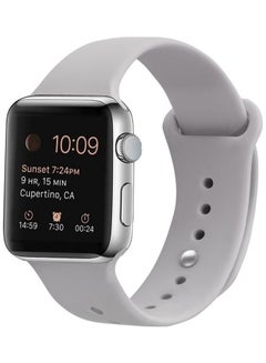 HuHa Silicone Replacement Strap Watchband For Apple Watch Series 7/6/SE/5/4/3/2/1 41/40/38mm Lavender Purple  - Image 3