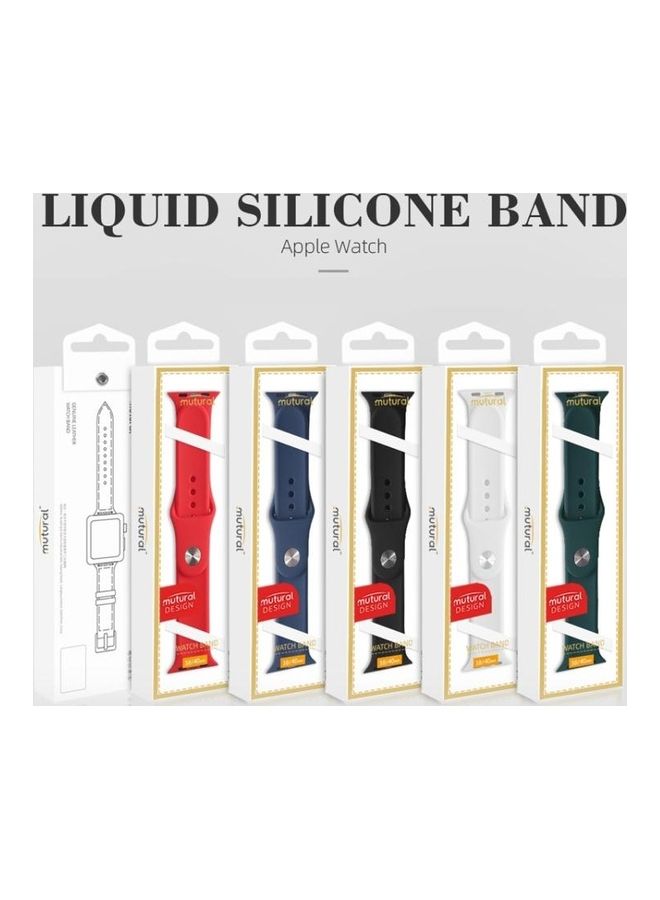 HuHa - Replacement Watchband for Apple Watch Series 7/6/5/4/3/2/1/SE 38/40/41mm White - Image 1