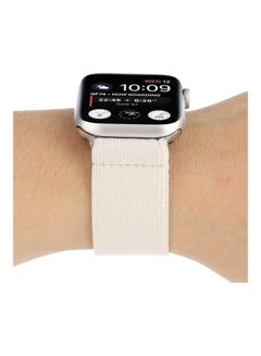 HuHa Solid Colour Silicone Replacement Strap Watchband For Apple Watch Series 1/2/3/4/5/6/7/SE 42-44-45mm White  - Image 4