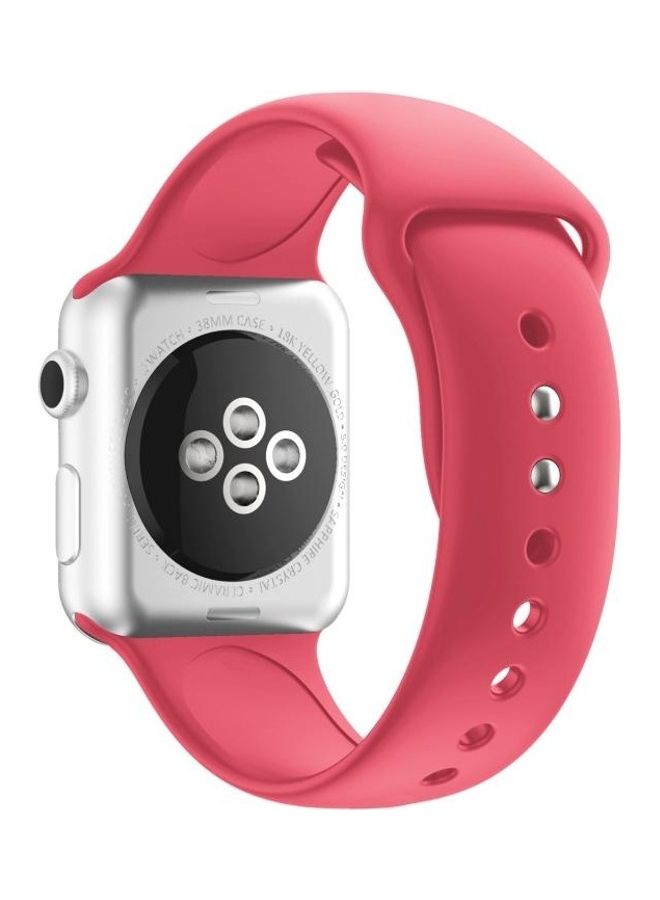 HuHa Ethnic Replacement Watchband for Apple Watch Series 1/2/3/4/5/6/7/SE 38/40/41mm Watermelon Pink - Image 2