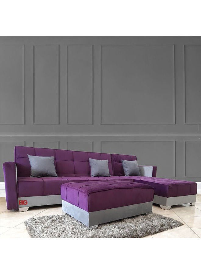 BIG Super Corner Bed Purple-Grey 2.80×1.80×0.43meter  - Image 1