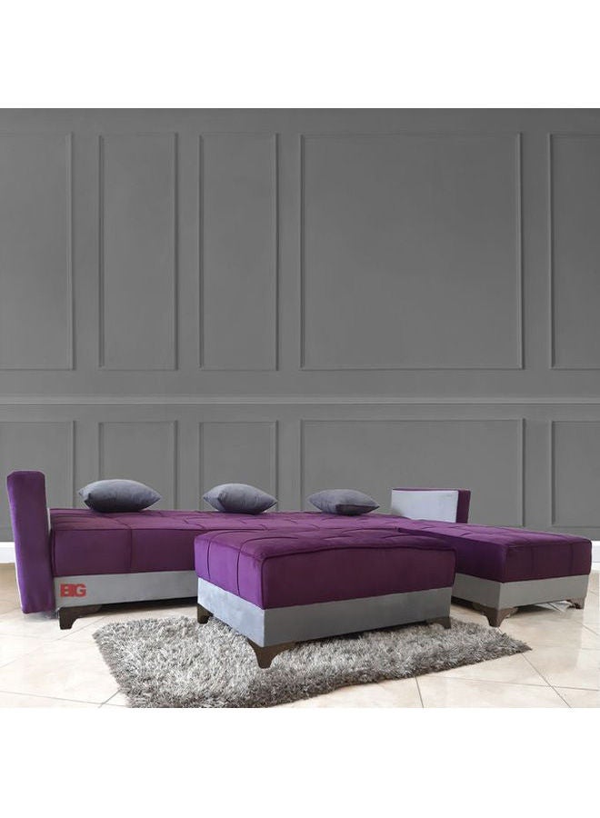 BIG Super Corner Bed Purple-Grey 2.80×1.80×0.43meter  - Image 2