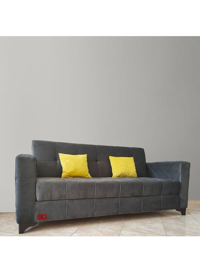 BIG - Storage Sofa Bed Dark Grey 220 x 120 x 43cm - Image 1