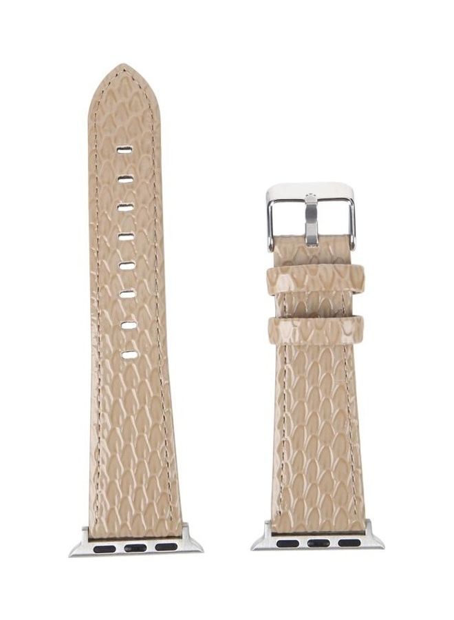 HuHa Snake Texture Replacement Watchband Khaki