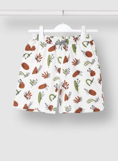 RAHA Girls Trendy Printed Short White / Red  - Image 1