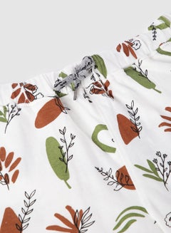RAHA Girls Trendy Printed Short White / Red  - Image 4