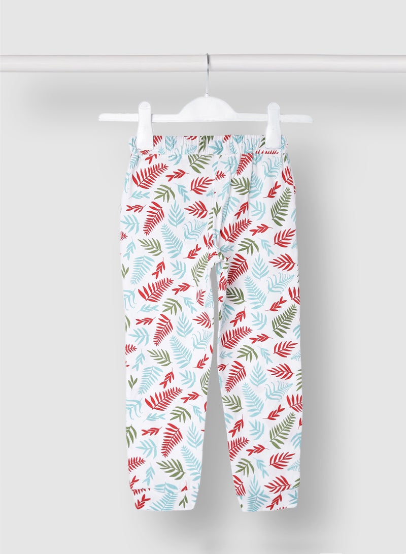 RAHA - Casual Girls Trendy Printed Jogger Multicolour - Image 1