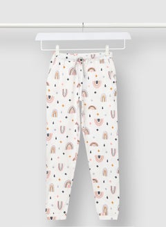 RAHA Girls Cotton Printed Jogger Multicolour  - Image 1