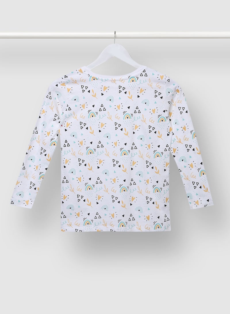 RAHA - Boys Printed Long lasting Casual T-Shirt Yellow - Image 1