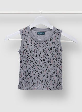 Comfy Boys Casual Cotton Printed T-Shirt Grey - v1634562970/N45999285V_1
