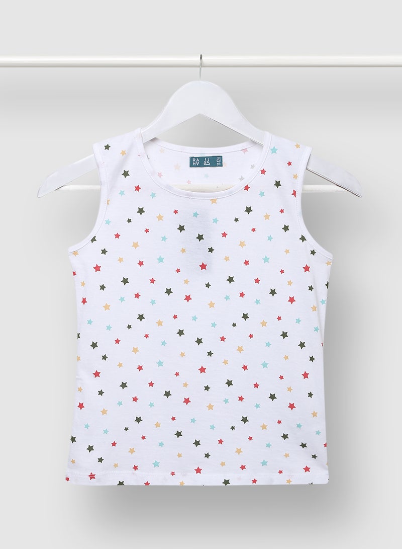 RAHA Comfortable Boys Casual Printed T-Shirt Light Blue  - Image 1