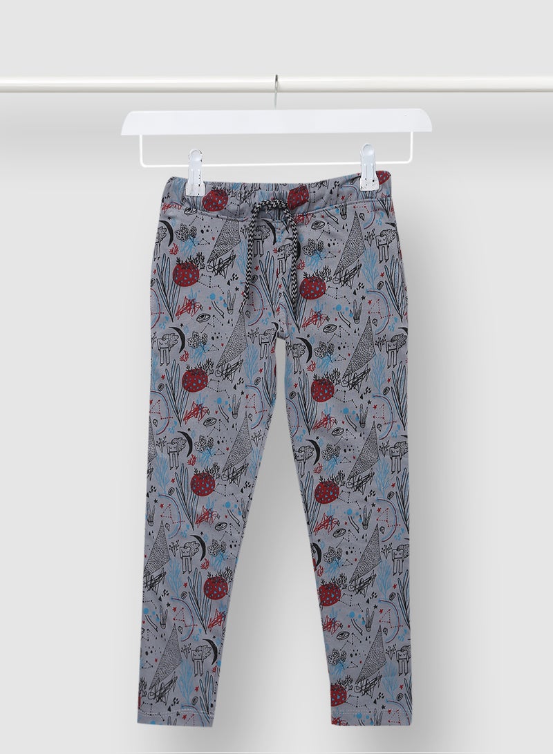 Casual Boys Printed Sweatpants Grey - v1634562982/N45999470V_1