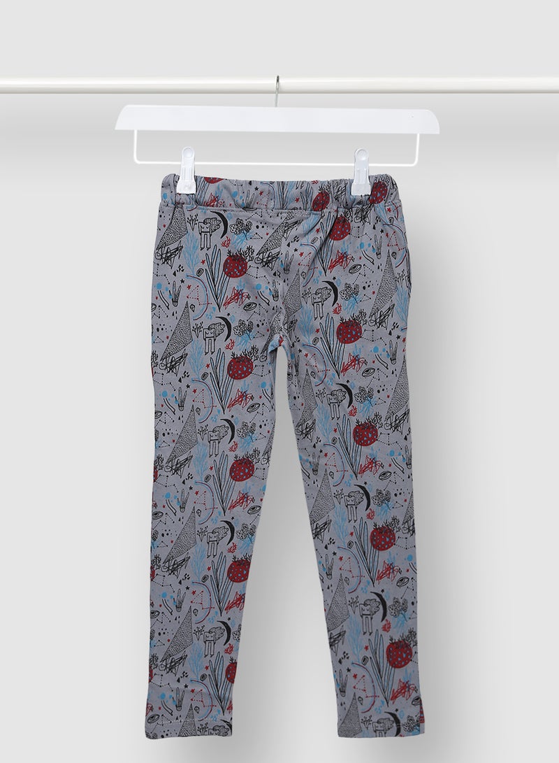 Casual Boys Printed Sweatpants Grey - v1634562982/N45999470V_2