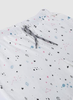 RAHA Cotton Boys Printed Sweatpants White  - Image 2