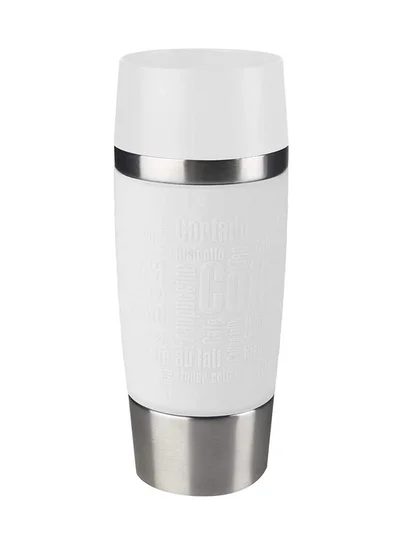 Tefal Travel Mug , White, Stainless Steel/Plastic White/Silver