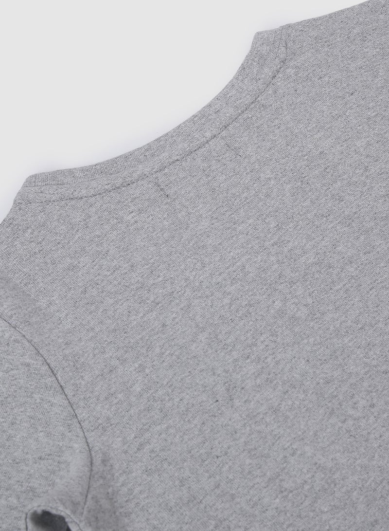 QUWA - Boys  Graphic Printed Crew Neck Sweatshirt Grey - Image 1