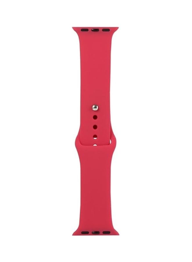 HuHa Replacement Watchband for Apple Watch Series 7/6/5/4/3/2/1/SE 38/40/41mm Red - Image 1