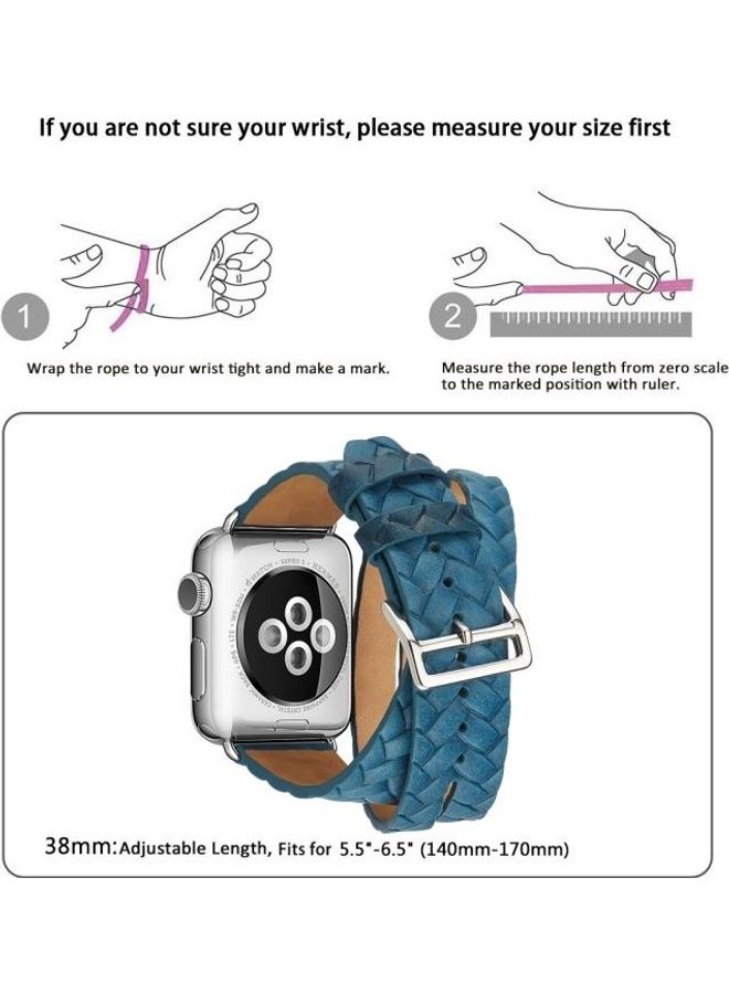 HuHa Replacement Watchband For Apple Watch Blue  - Image 4