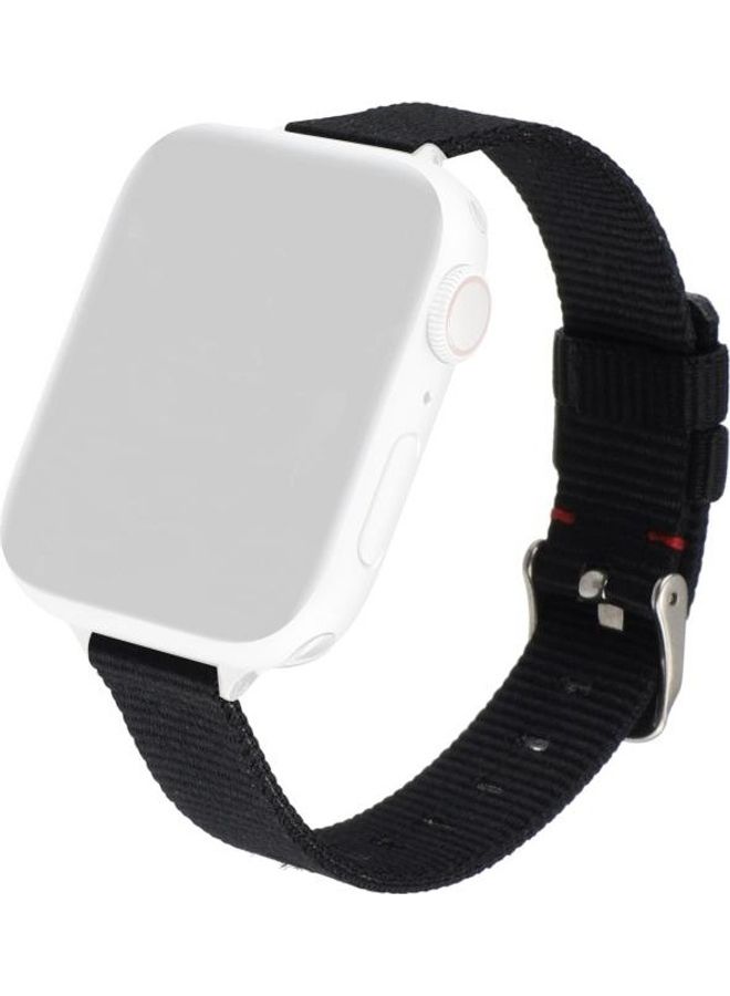 HuHa Woven Canvas Wrist Watchband Black - Image 1