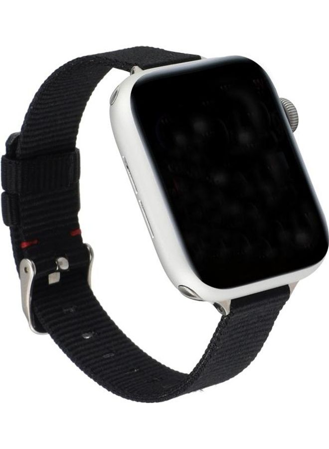 HuHa Woven Canvas Wrist Watchband Black - Image 2