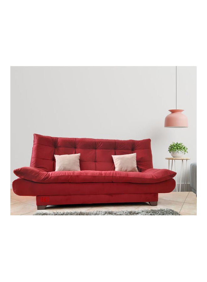 BIG Classic Sofa Bed Dark-Red 120×190cm  - Image 1