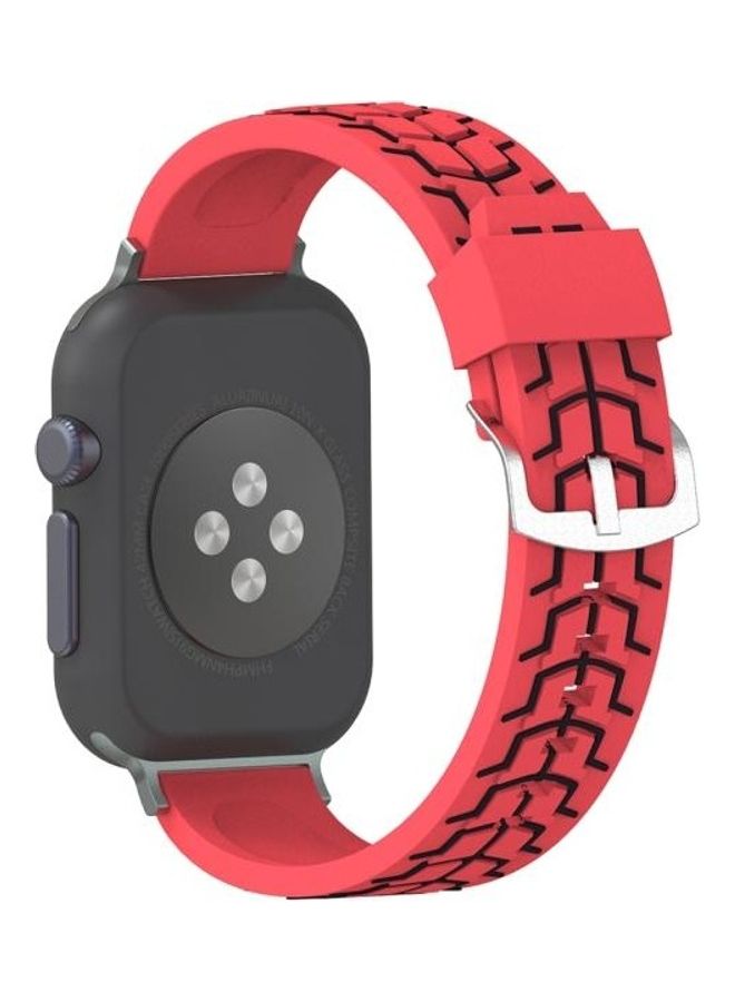 HuHa Replacement Watchband for Apple Watch Series 3/2/1 42mm Red - Image 4