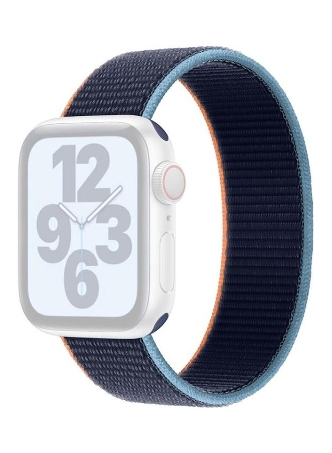 HuHa Single Lap Replacement Watchband Dark Navy Blue - Image 1