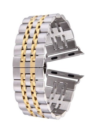 Ethnic Replacement Watchband for Apple Watch 38mm Silver/Gold - v1634564745/N51421758A_1
