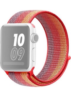 Nylon Loop Watchband For Apple Yellow Orange