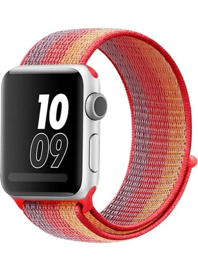 HuHa - Nylon Loop Watchband For Apple Yellow Orange - Image 1