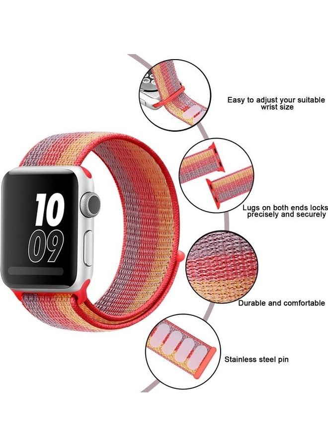 HuHa - Nylon Loop Watchband For Apple Yellow Orange - Image 1
