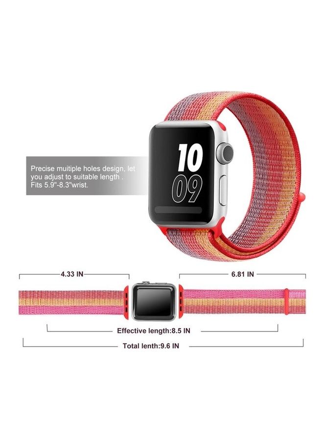 HuHa - Nylon Loop Watchband For Apple Yellow Orange - Image 1