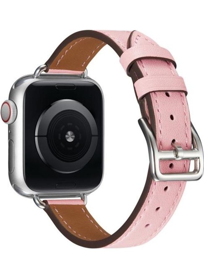 HuHa - Ethnic Replacement Watchband for Apple Watch Series 1/2/3/4/5/6/7/SE 38/40/41mm Pink - Image 1