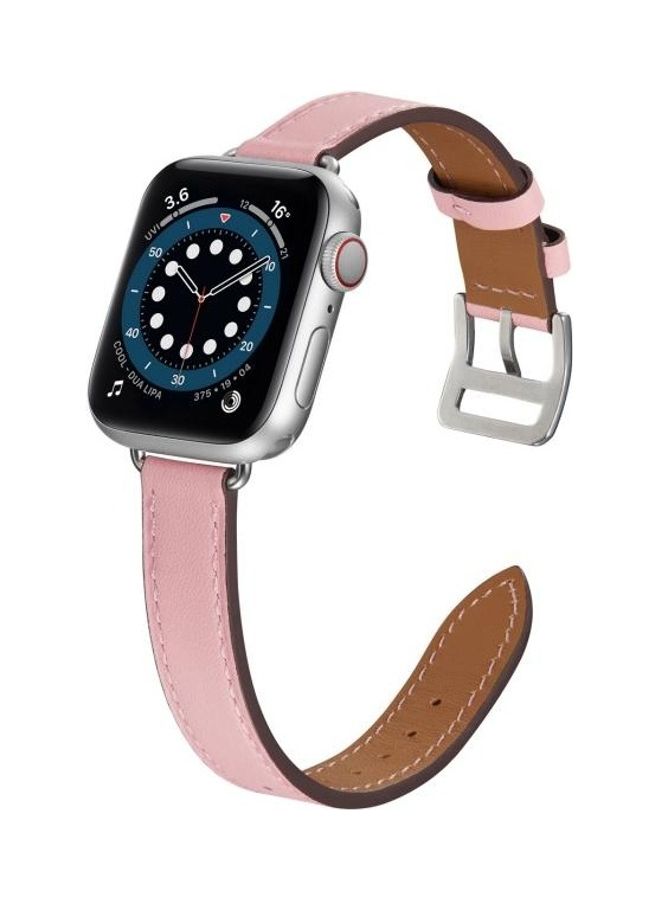 HuHa - Ethnic Replacement Watchband for Apple Watch Series 1/2/3/4/5/6/7/SE 38/40/41mm Pink - Image 1