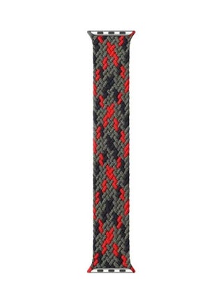 Nylon Braided Single Loop Replacement Watchband For Apple Green Camouflage - v1634565643/N51418942A_1