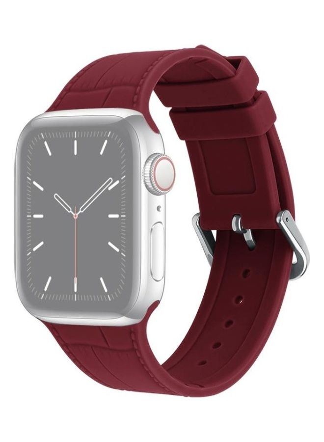 HuHa Ethnic Replacement Watchband for Apple Watch Series 1/2/3/4/5/6/7/SE 38/40/41mm Red - Image 1