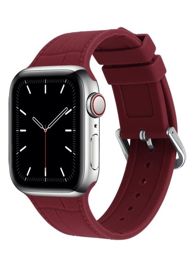 HuHa Ethnic Replacement Watchband for Apple Watch Series 1/2/3/4/5/6/7/SE 38/40/41mm Red - Image 3