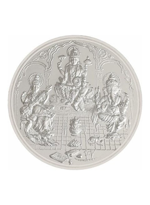 Pure 999 Silver Coin Laxmi Ganesh Saraswati 5g