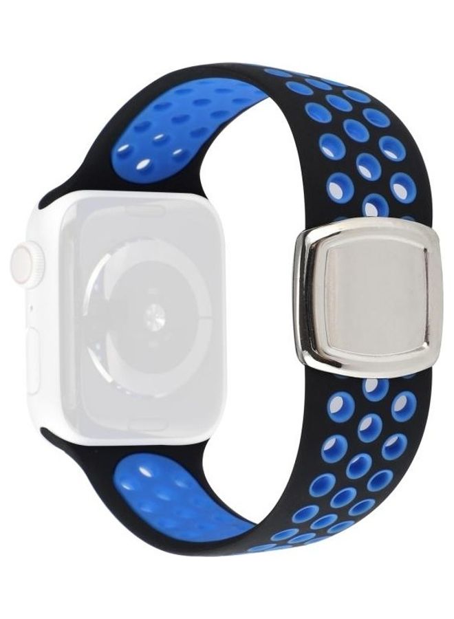 HuHa Replacement Watchband For Apple Watch Black/Blue - Image 2