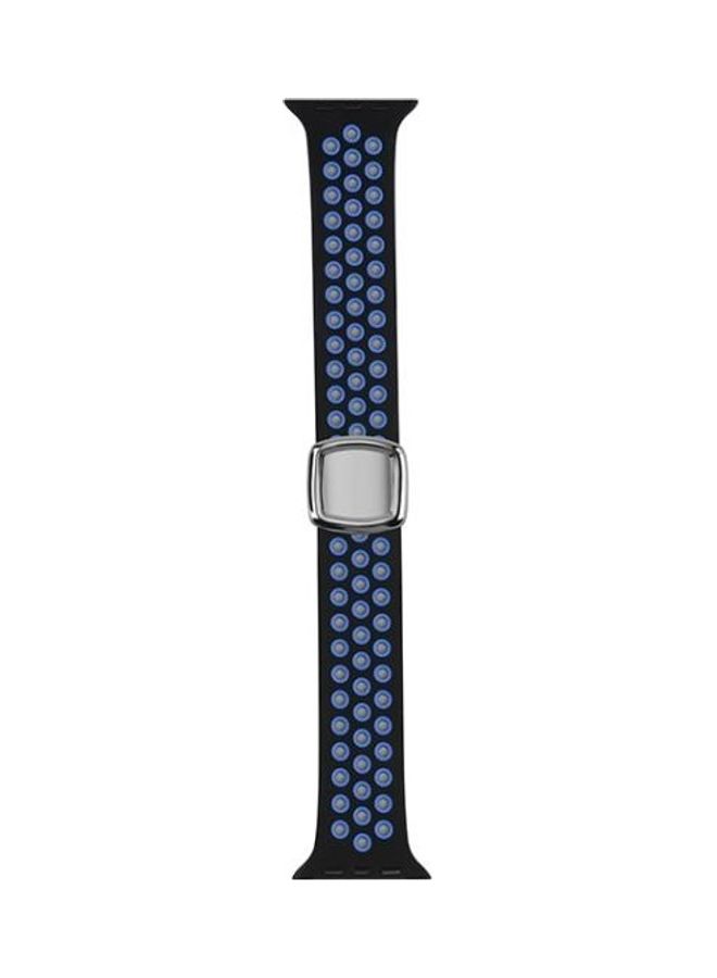 HuHa Replacement Watchband For Apple Watch Black/Blue - Image 1