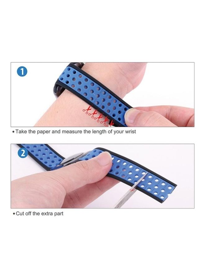 HuHa Replacement Watchband For Apple Watch Black/Blue - Image 3