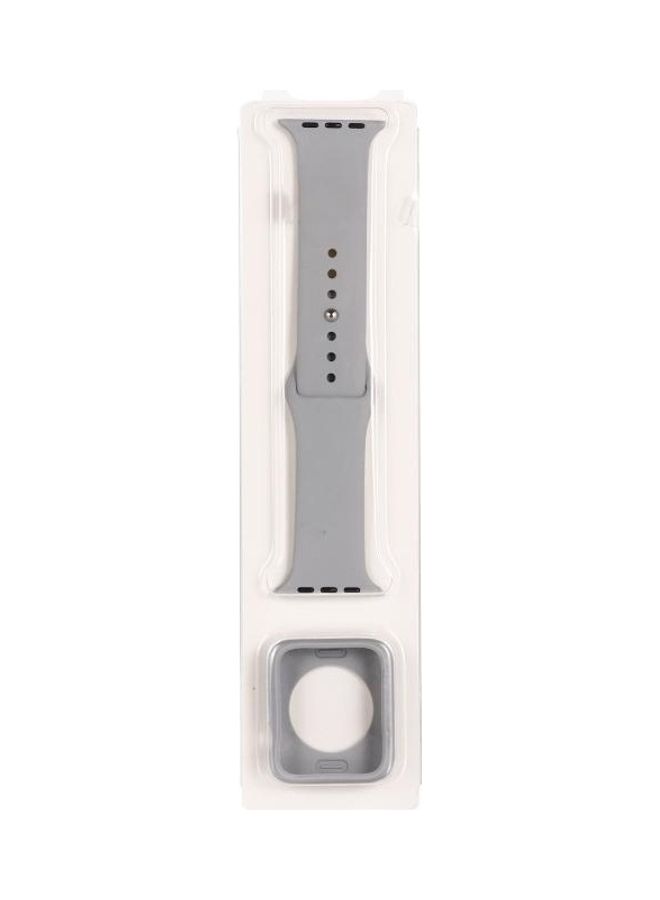 HuHa 2-Piece Replacement Strap And Screen Protector Set For Apple Watch Series Grey - Image 1