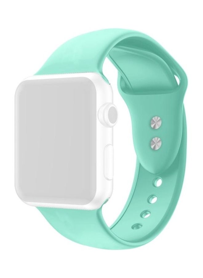 HuHa Ethnic Replacement Watchband for Apple Watch Series 1/2/3/4/5/6/7/SE 38/40/41mm Mint Green - Image 1
