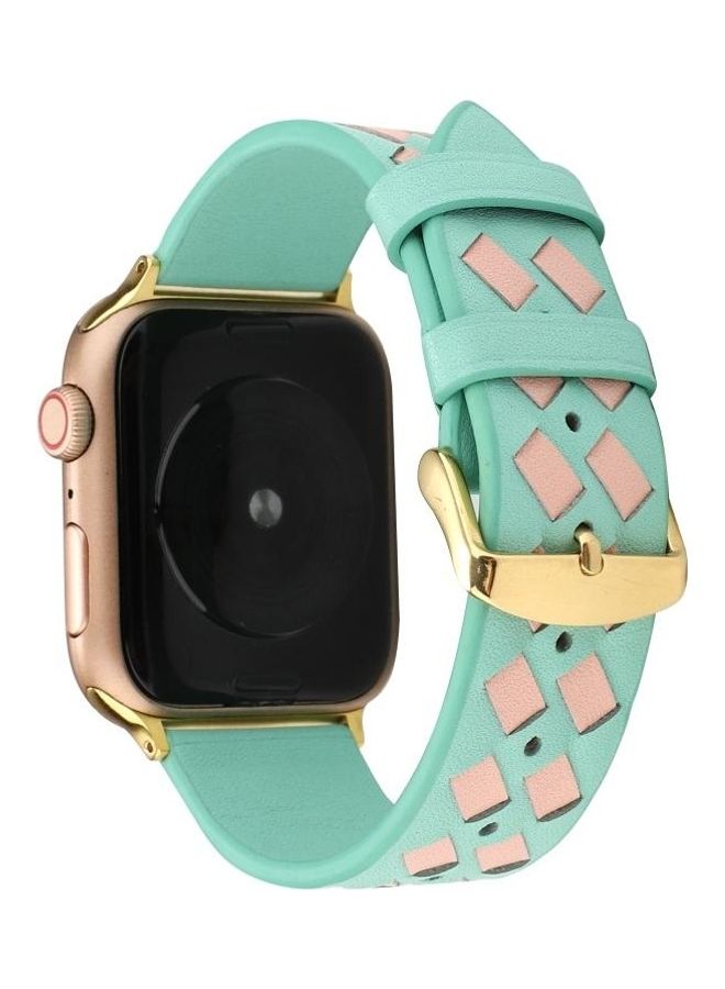 HuHa Replacement Watchband For Apple Watch Green/Pink - Image 2