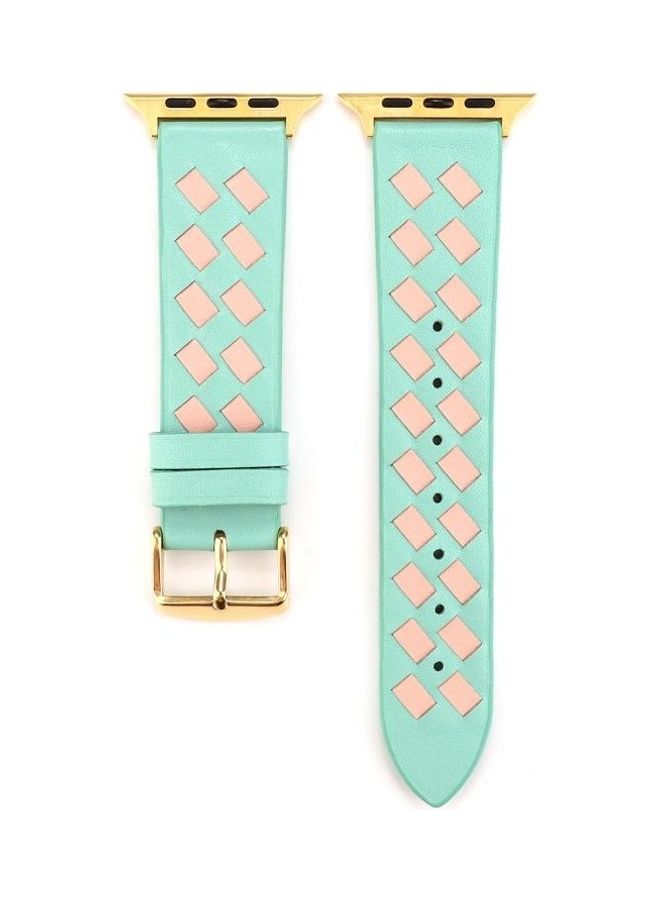 HuHa Replacement Watchband For Apple Watch Green/Pink - Image 1